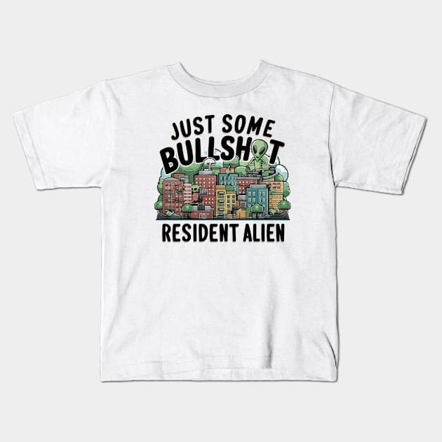 JUST SOME BULLSHIT CITY Kids T-Shirt by Lolane